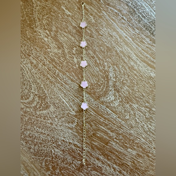 NWT Gold and Pink Flower Bracelet (Kids) - Picture 5 of 5